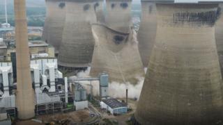 Demolition of Ferrybridge