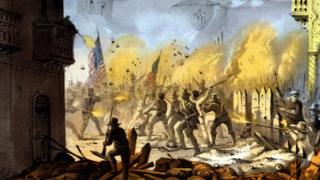 Ilustración de la Batalla de Monterrey