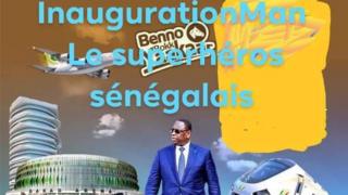 Certains sénégalais ont affublé le président sortant Macky Sall du surnom d'"InaugurationMan".