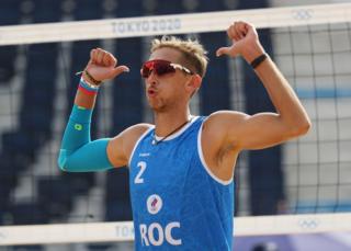 Konstantin Semenov of Team ROC volleyball.