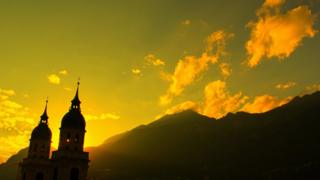Alpes austriacos en Innsbruck.