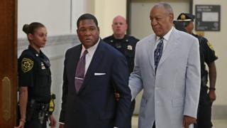 Mr Cosby attending a hearing in June