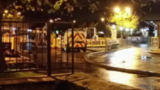 Gas leak scene