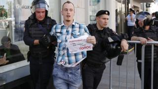 Задержания на акции оппозиции в Москве 27.07.19