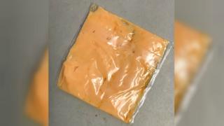 Cheese slice used as bookmark