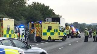 Police a the scene
