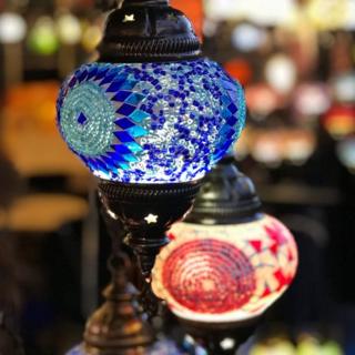 Lanterns at Edinburgh Christmas market