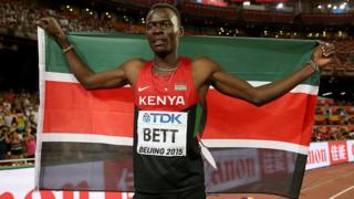 Nicolas Bett aux Championnats du monde d'athlétisme 2015, à Pékin