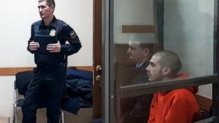 Dmitry Kuznetsov, better known as Husky, appears in court