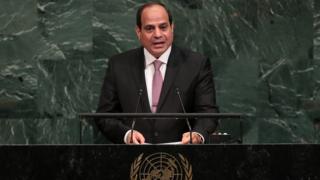 السيسي يلقي كلمة بالجمعية العامة للأمم المتحدة