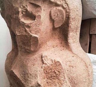 Busto de una mujer encontrado en Tayinat