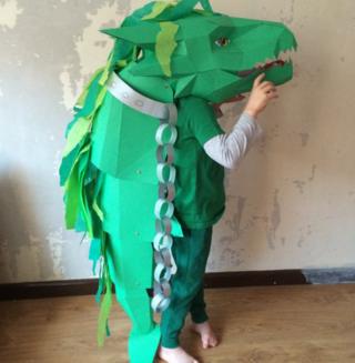 Murphy from West Sussex wanted to dress up as Sepron the Sea Serpent from the Beast Quest books. That's one impressive outfit!