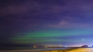 Aurora Borealis at Ayr beach