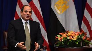 الرئيس المصري عبد الفتاح السيسي خلال زيارته للولايات المتحدة