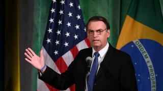 Jair Bolsonaro discursa nos EUA