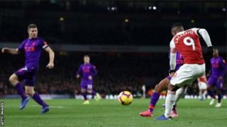 Arsenal a égalisé grâce à Lacazette.