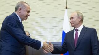 Cumhurbaşkanı Recep Tayyip Erdoğan ve Rusya Devlet Başkanı Vladimir Putin
