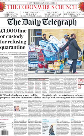 Daily Telegraph 16 March