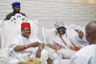 Ọọ̀ni Ogunwusi àti Gómìnà Willie Obiano