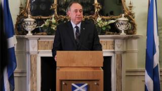 Alex Salmond stood down as first minister after Scotland voted No in the referendum