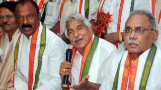 ఆంధ్రప్రదేశ్ కాంగ్రెస్ నాయకులు రాజు, రఘువీరా రెడ్డి, కేవీపీ రామచంద్రరావు