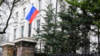 The Russian embassy in London. The UK has also cut off high-level contacts with Russia after the Salisbury nerve agent attack