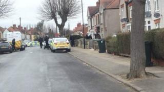 The scene on Thursday