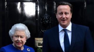 The Queen and David Cameron in 2012