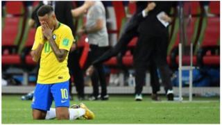 Neymar n'ikipe ye ya Brezili bari mu bahabwa amahirwe yo kwegukana igikombe cy'isi cy'uyu mwaka, ariko baviramo muri kimwe cya kane