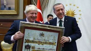 Boris Johnson ve Recep Tayyip Erdoğan