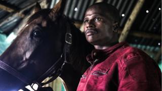 Gibson with horse