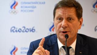 El presidente del Comité Olímpico Ruso, Alexander Zhukov.