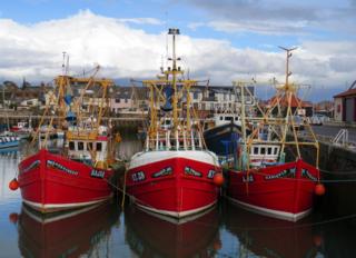 Boats in Arbroath
