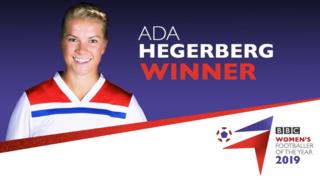 Ada Hegerberg is the BBC Women's Footballer of the Year 2019
