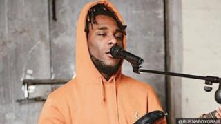 Burna Boy singing