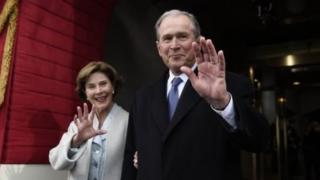 George W Bush n'umugore we Laura
