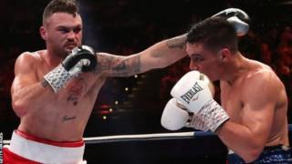 Dwight Richie during his fight against Tim Tszyu