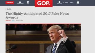 Trump, 'yalan haber ödüllerinin' sahiplerini Cumhuriyetçi Parti internet sayfasından açıkladı