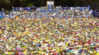 Floral tributes