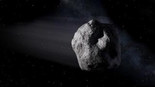 Imagem de asteroide feita