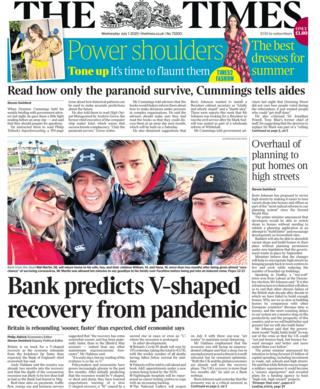 Times front page 01.07.20