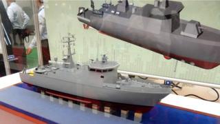 台灣海軍的第一艘新型掃雷艇(獵雷艦)原本應該在今年7月返台,但是船沒回來卻爆出承包商發生財務困難等等問題。 (VChan)