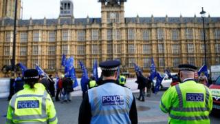 Police at Parliament