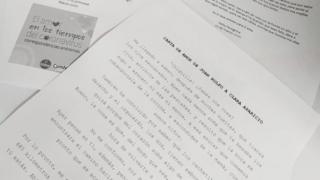 Un ejemplo de carta