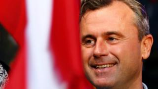 Norbert Hofer during a May election rally