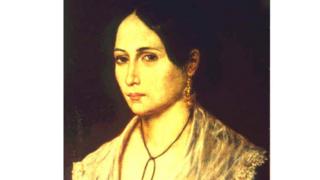 Anita Garibaldi em retrato pintado pelo italiano Gaetano Gallin, por volta de 1845