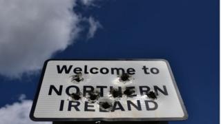 Irish border sign