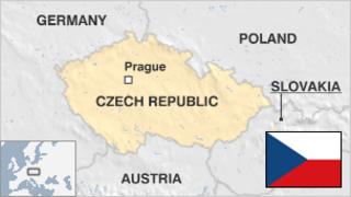 Map of the Czech Republic