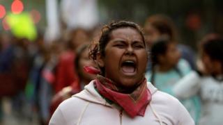 Protestas por Ayotzinapa.