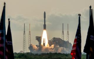 The Mars 2020 Perseverance mission lifts off